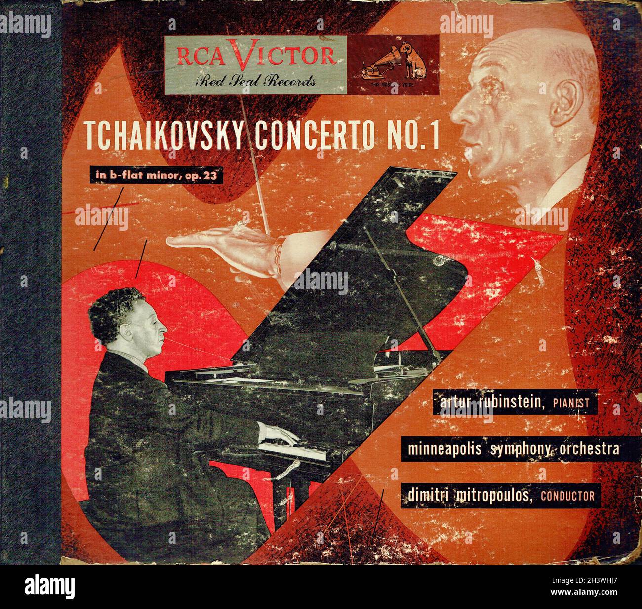 Tchaikovsky Piano Concerto 1 - Rubinstein Mitropoulos MinnSO RCA Victor 78s  1 - Classical Music Vintage Vinyl Record Stock Photo - Alamy