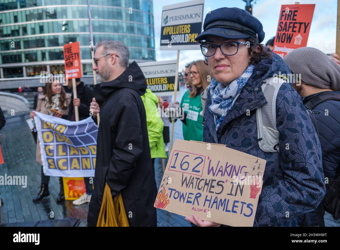 London, UK. 30th Oct 2021. On Action for Fire Safety Justice's national ...