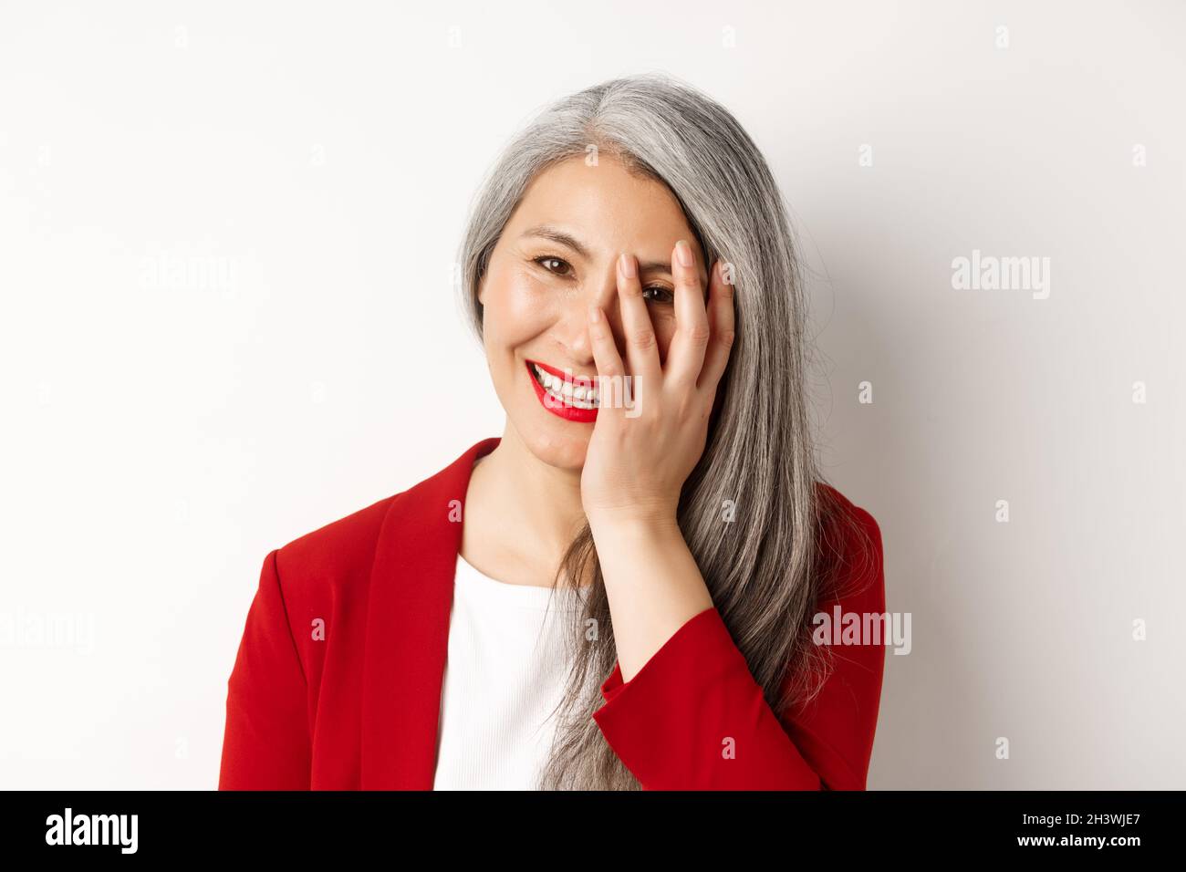 Asian woman with natural red hair hi-res stock photography and images ...