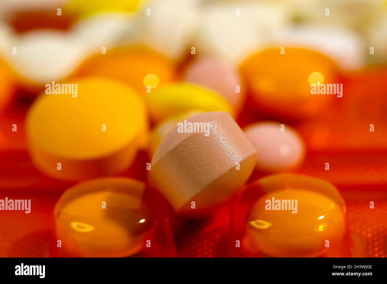 A selection of different types of tablets that have different shapes