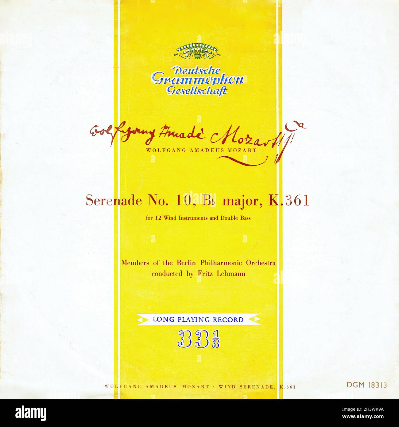 Mozart Serenade 10 Gran Partita Lehmann DGG Tulips 1 Classical