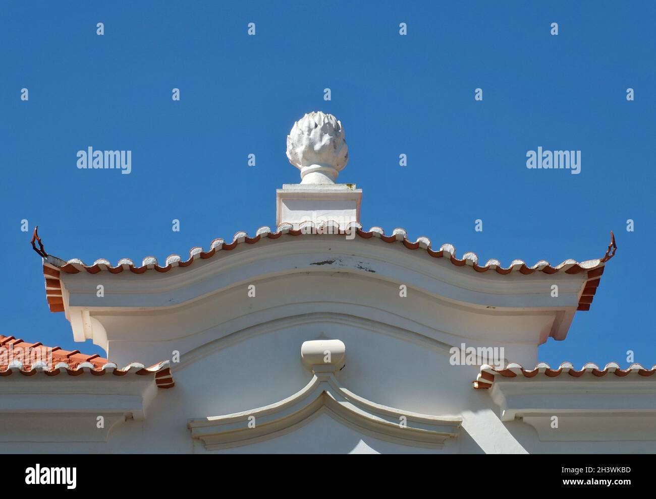 Playful architectural element in the Alentejo - Portugal Stock Photo