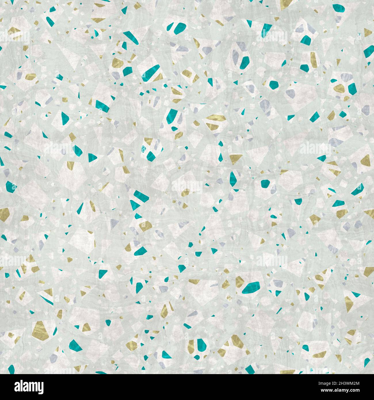 Seamless modern abstract random terrazzo pattern swatch Stock Photo - Alamy