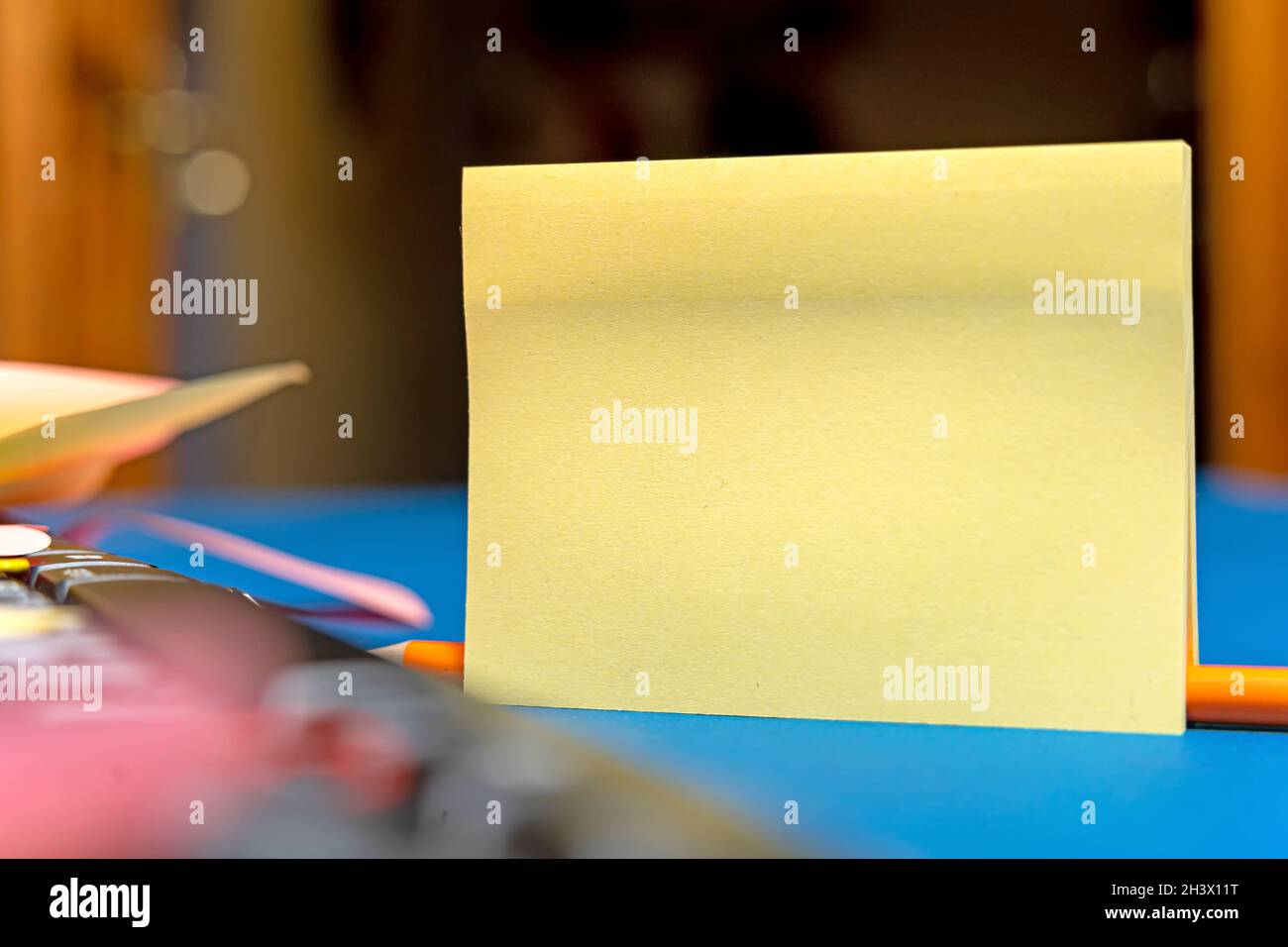 Multiple Assorted Collection Office Stationery Photo With Pens Pencils