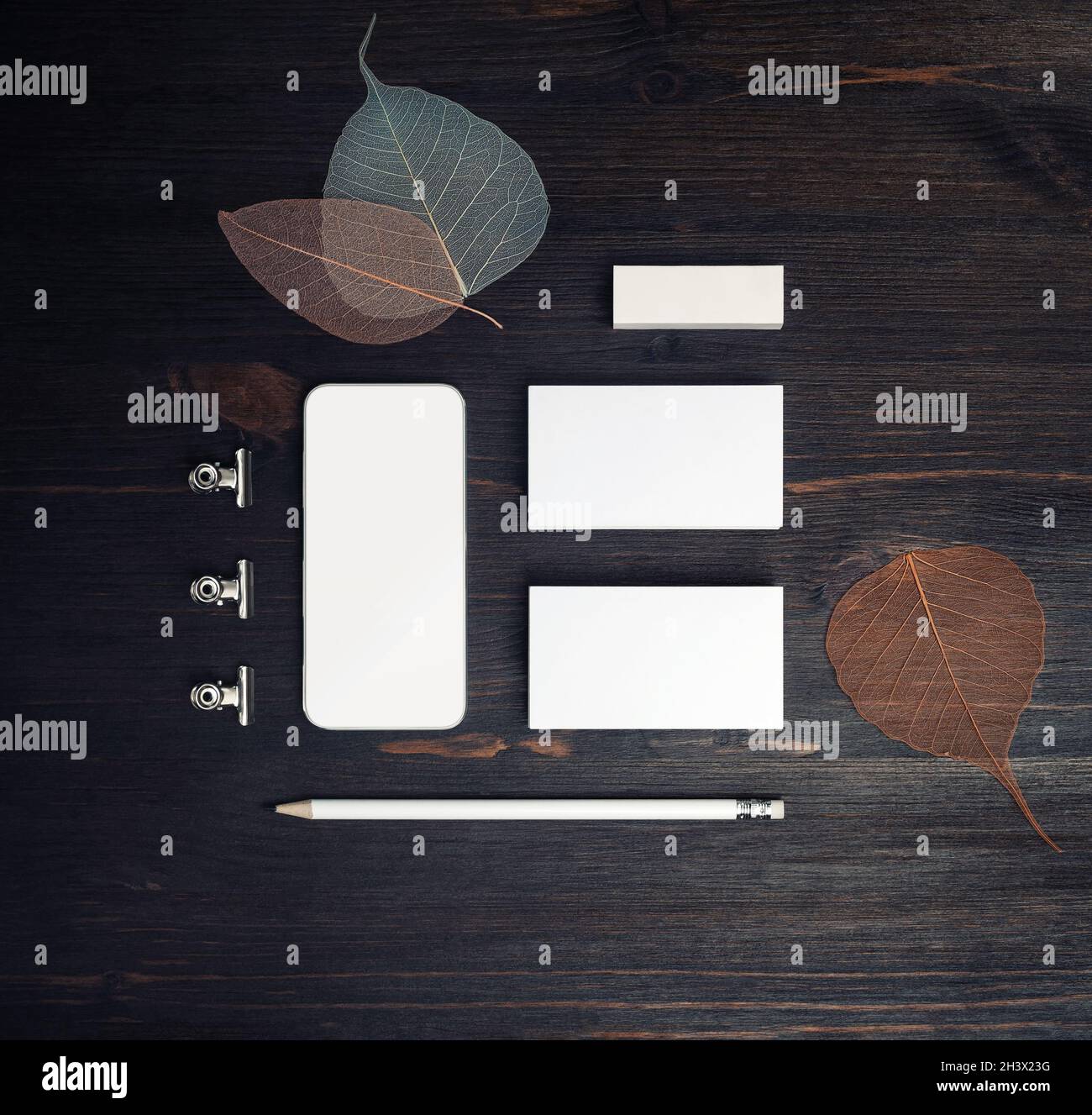 Blank stationery template Stock Photo - Alamy