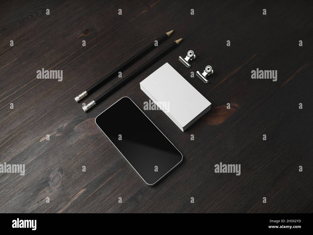 Blank stationery template Stock Photo - Alamy