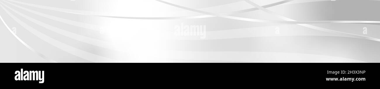 White - gray vector background with wavy lines - illustration Stock ...