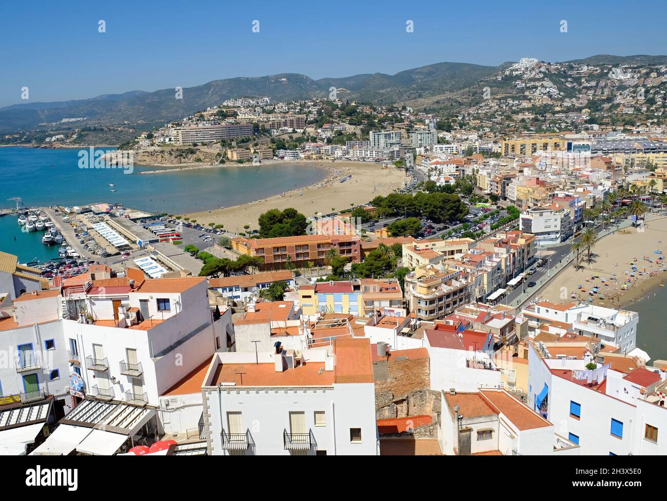 Peniscola view, Castellon - Spain Stock Photo