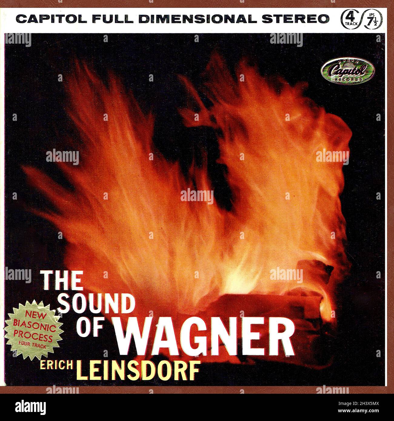 Wagner Lohengrinâ€¢ GotterdÃ¤mmerung â€¢ Die Meistersinger â€¢ Die WalkÃ¼re - Leinsdorf Capitol 1 - Classical Music Vintage Vinyl Record Stock Photo