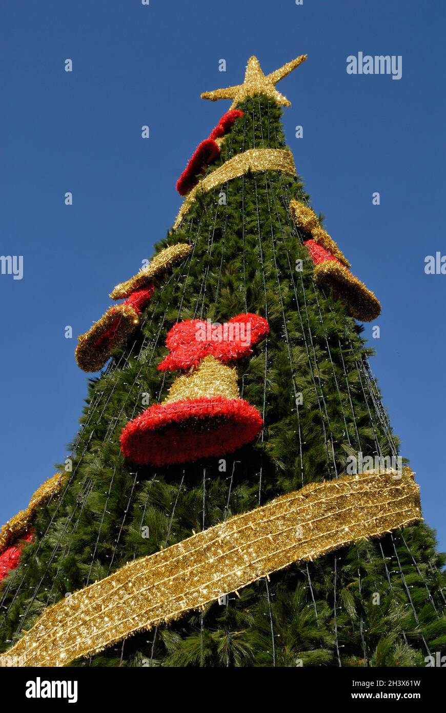 Modern Christmas tree in Spain Stock Photo Alamy
