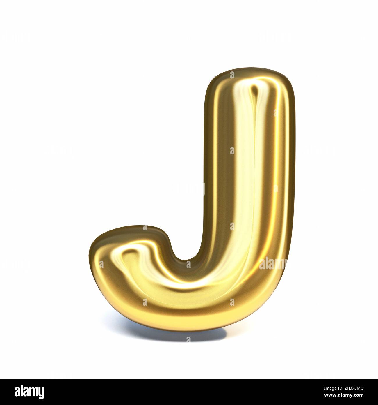Golden Font Letter J 3d Stock Photo Alamy