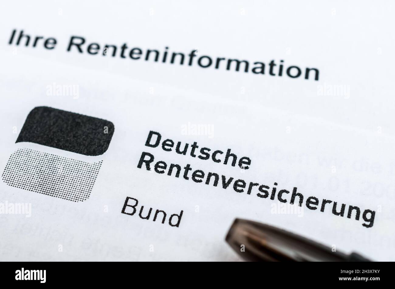 Deutsche Rentenversicherung Bund - Rente mit 68? Stock Photo