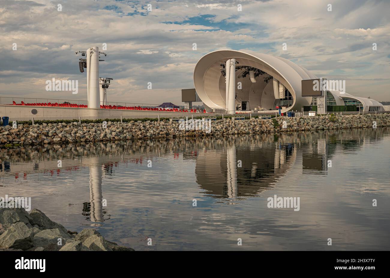 San Diego, California, USA - October 4, 2021: The white Rady Shell ...