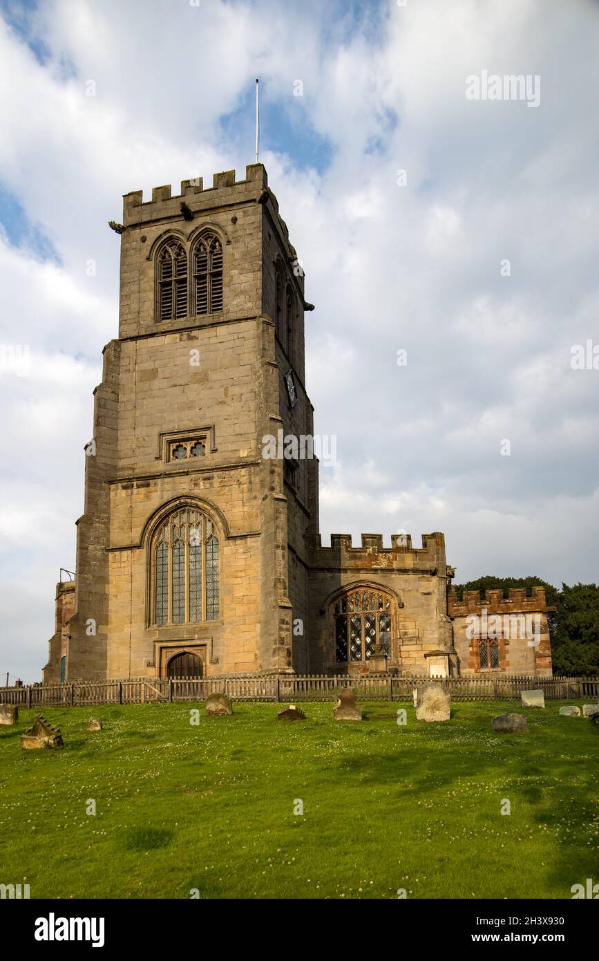 HANMER, CLWYD, WALES - JULY 10 : View of St.Chads Church in Hanmer, Wales on July 10, 2021 Stock Photo