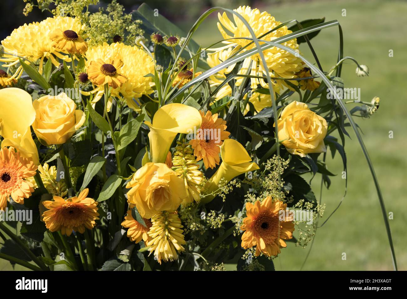Yellow flowers vase hires stock photography and images Alamy