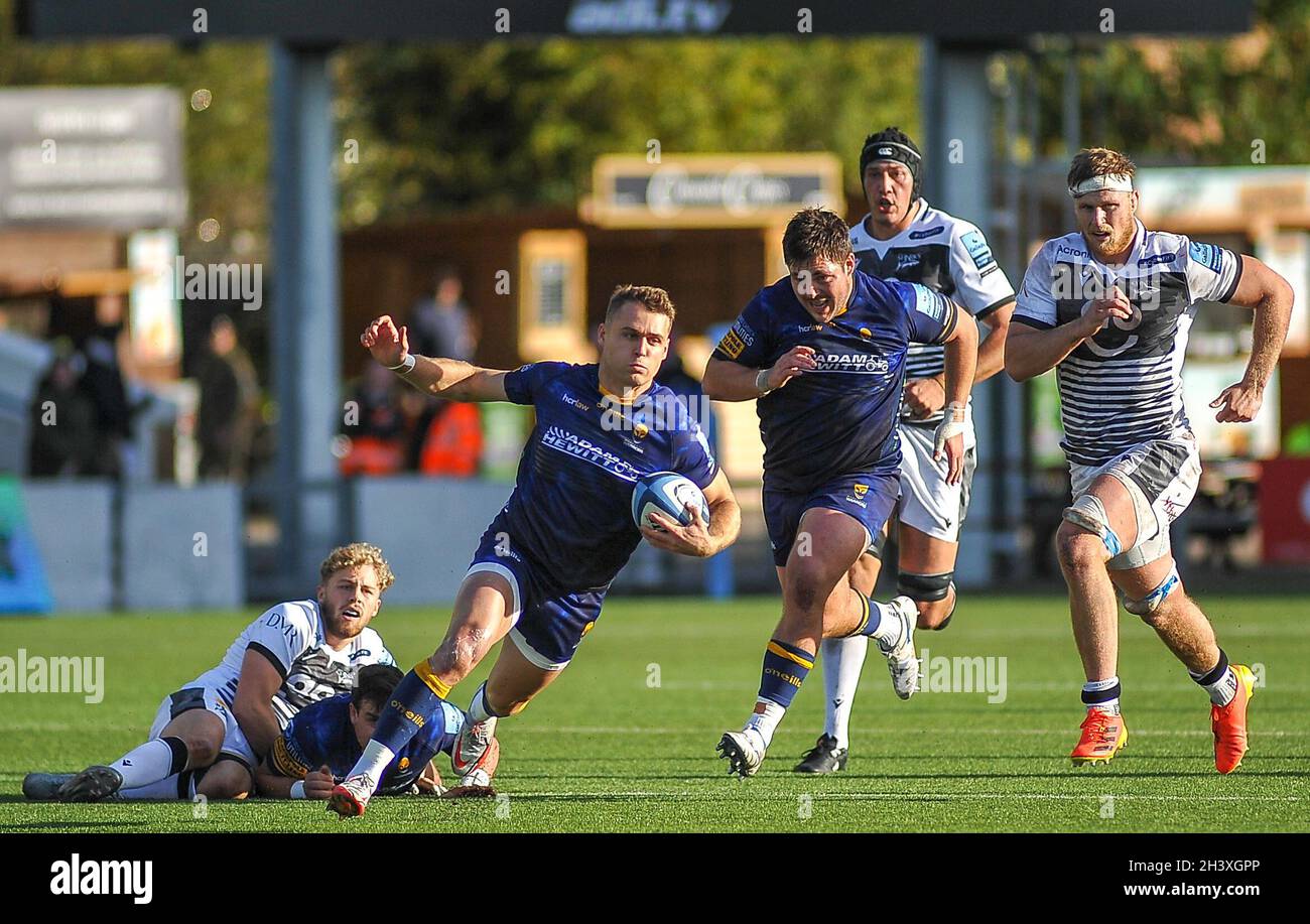Worcester Rfc Worcester on the attack Gallagher Premiership Rugby game between ...