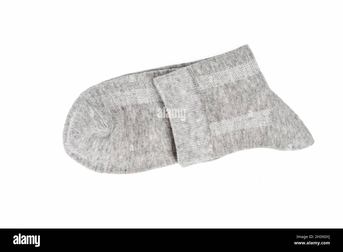 Grey socks isolated Stock Photo
