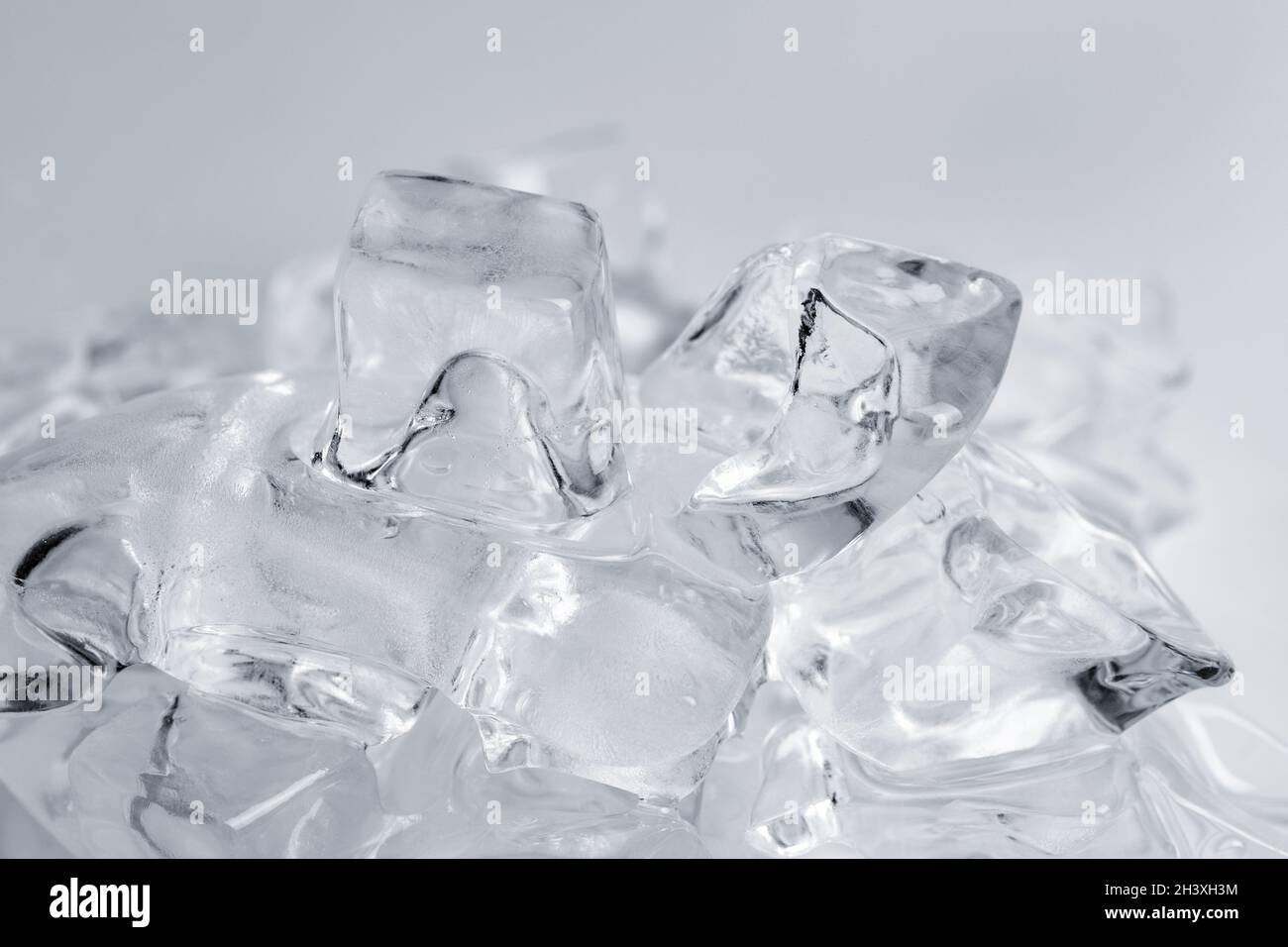 Ice cubes closeup Stock Photo