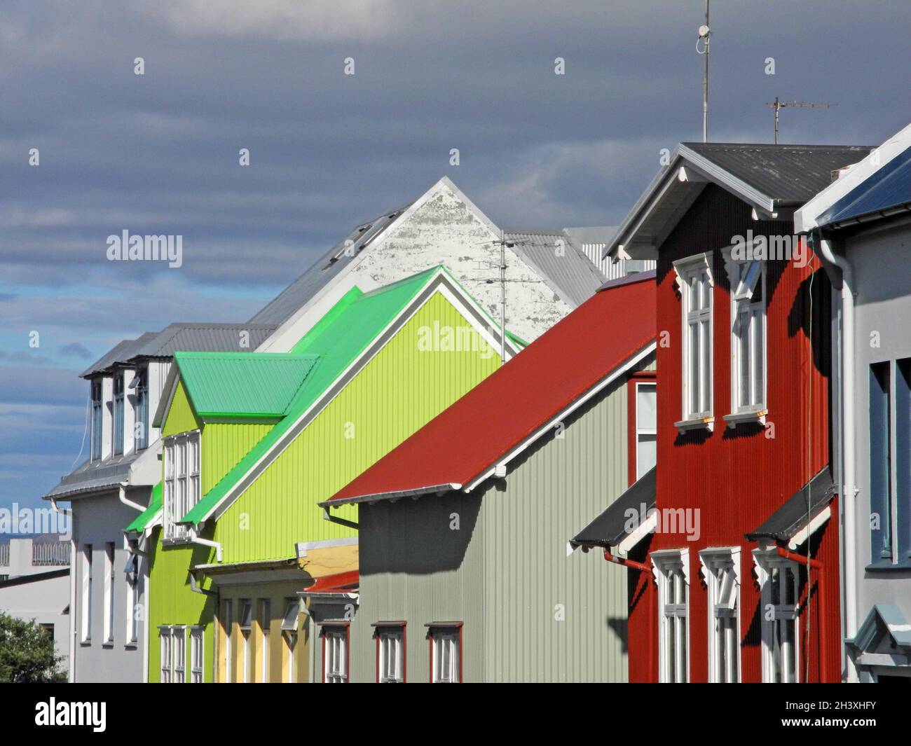 Houses in Reykiavik Stock Photo - Alamy