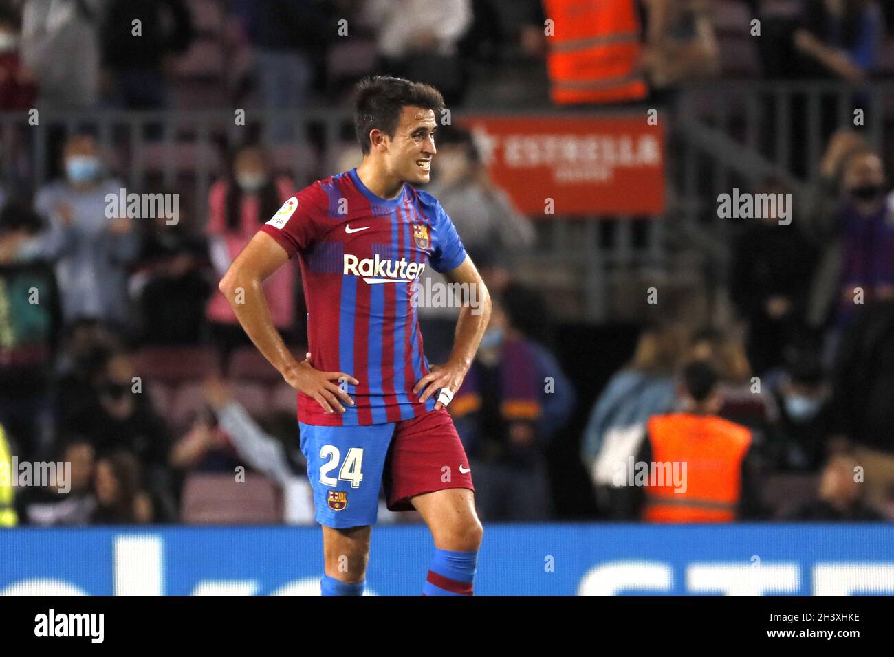 Barcelona, Spain. 30th Oct, 2021. Barcelona, Spain, October 30th 2021: Eric Garcia (24 FC Barcelona) disappointed after the match during, LaLiga Santander match between Barcelona and Alaves at Camp Nou stadium in Barcelona, Spain. Rafa Huerta/SPP Credit: SPP Sport Press Photo. /Alamy Live News Stock Photo
