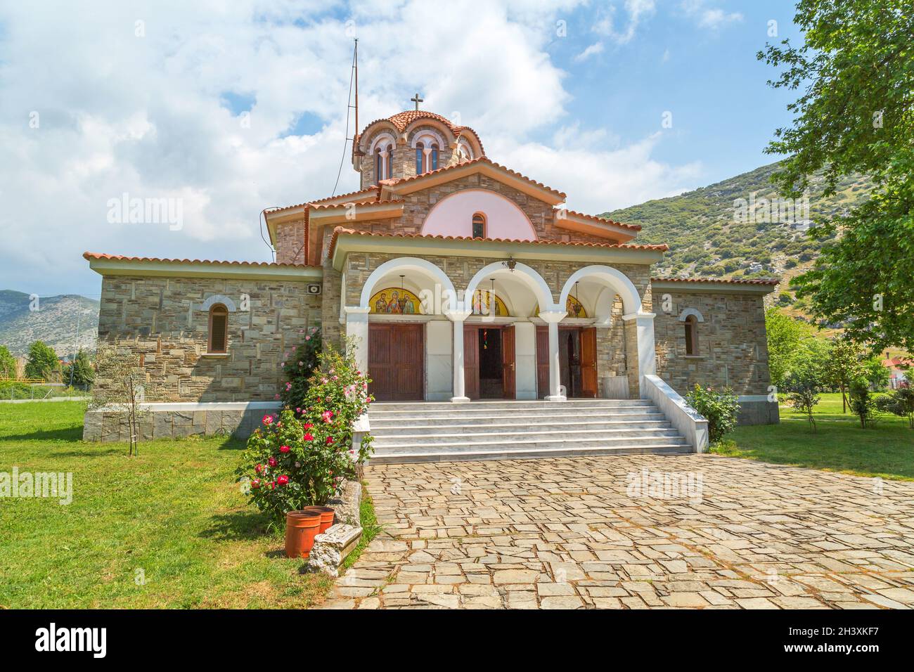 St. Lydia's baptistry church, Philippi, Greece Stock Photo