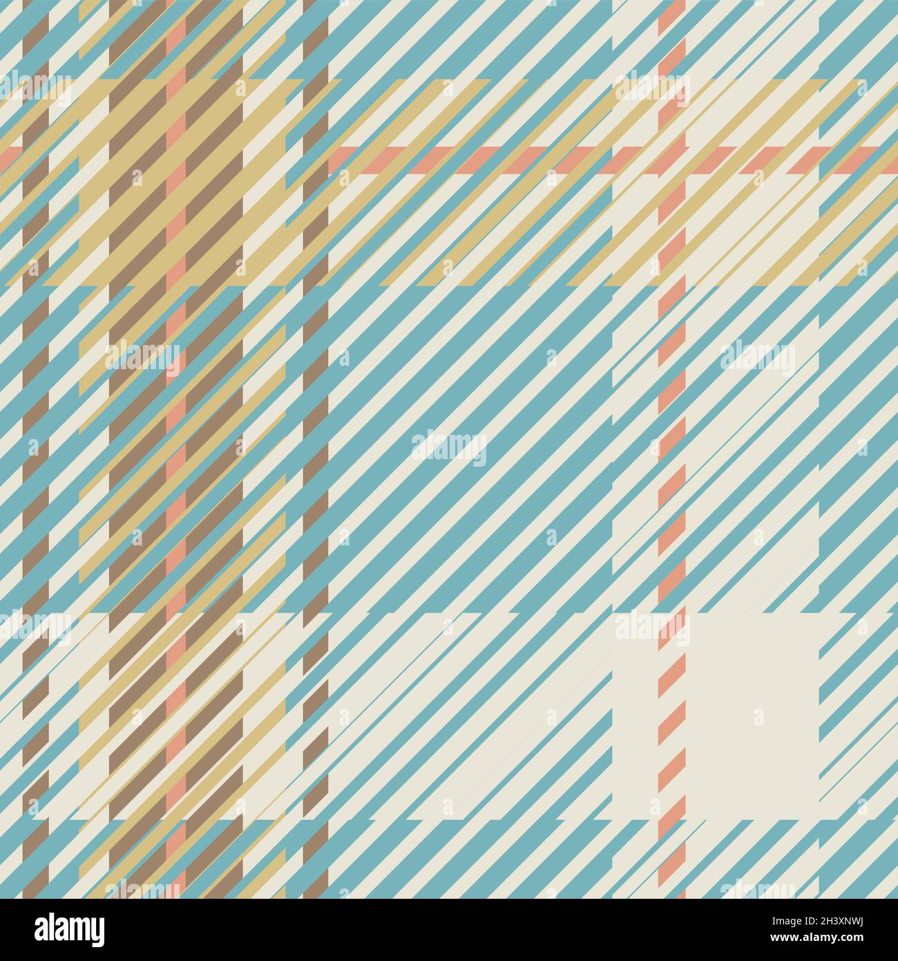 Gender neutral seamless plaid vector pattern. Gingham baby color ...