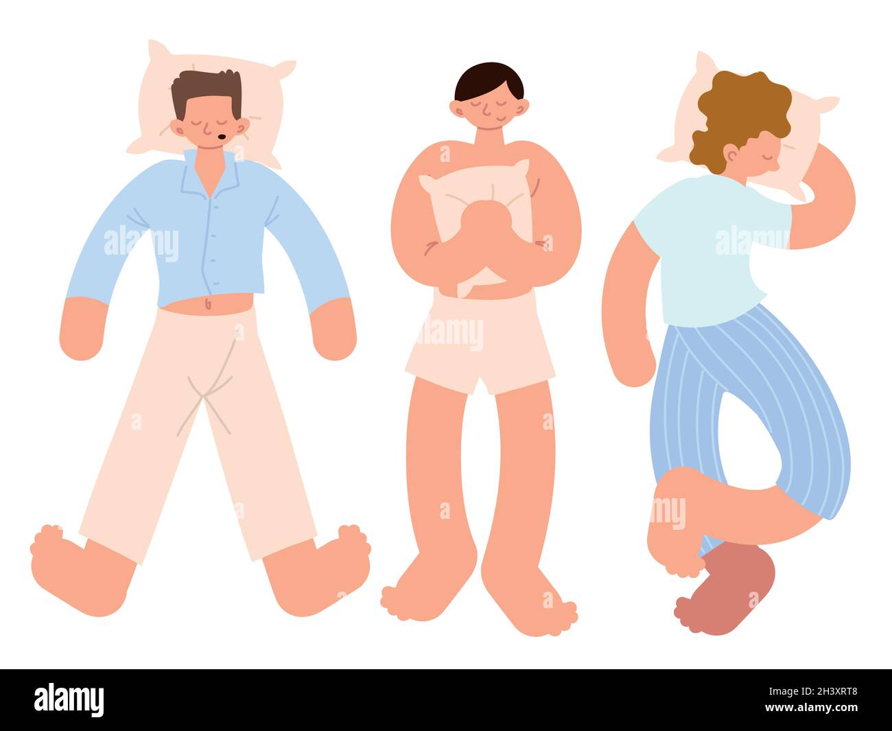 set of men sleeping Stock Vector Image & Art - Alamy