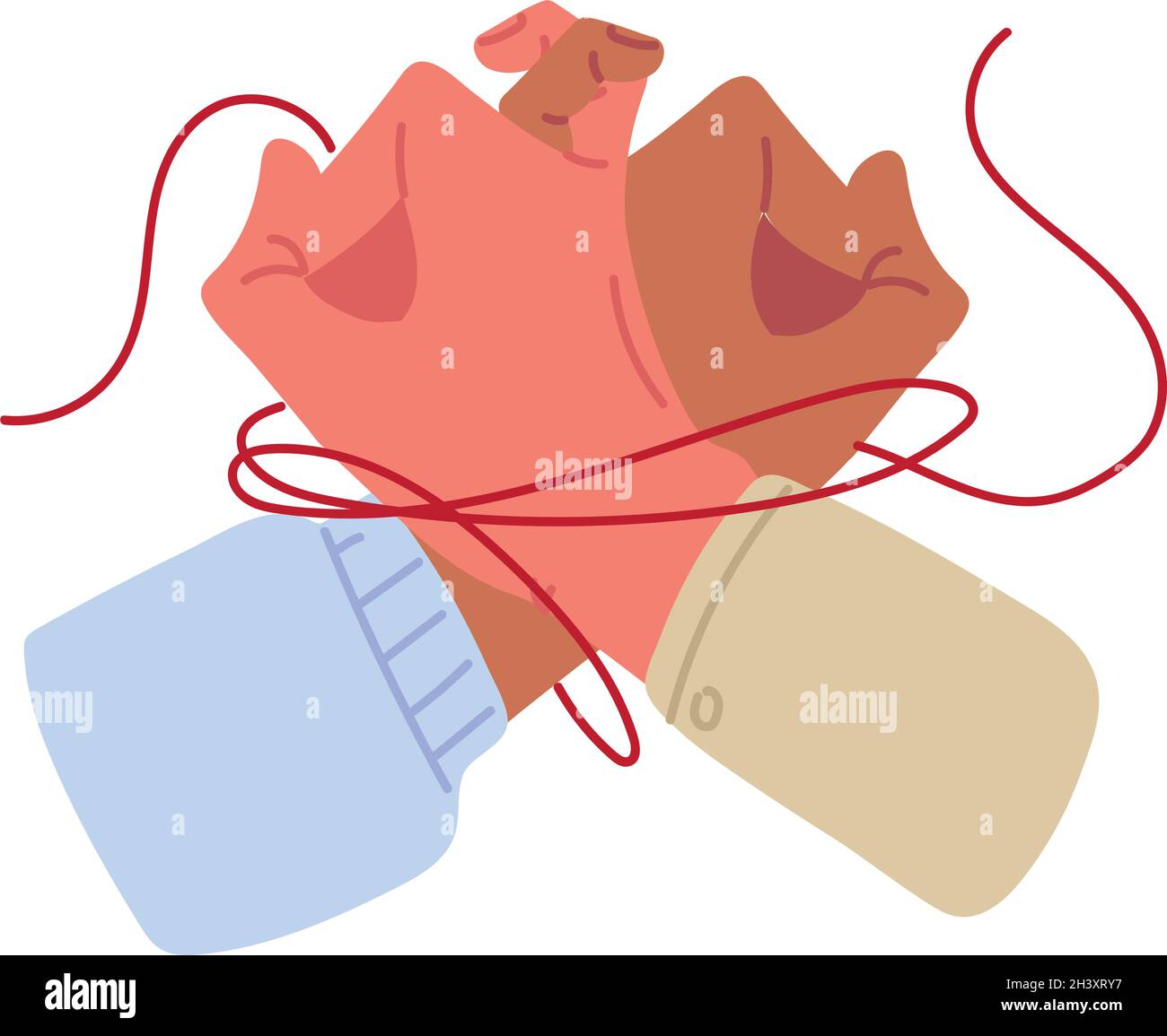 Red Thread Of Fate Stock Vector Image Art Alamy