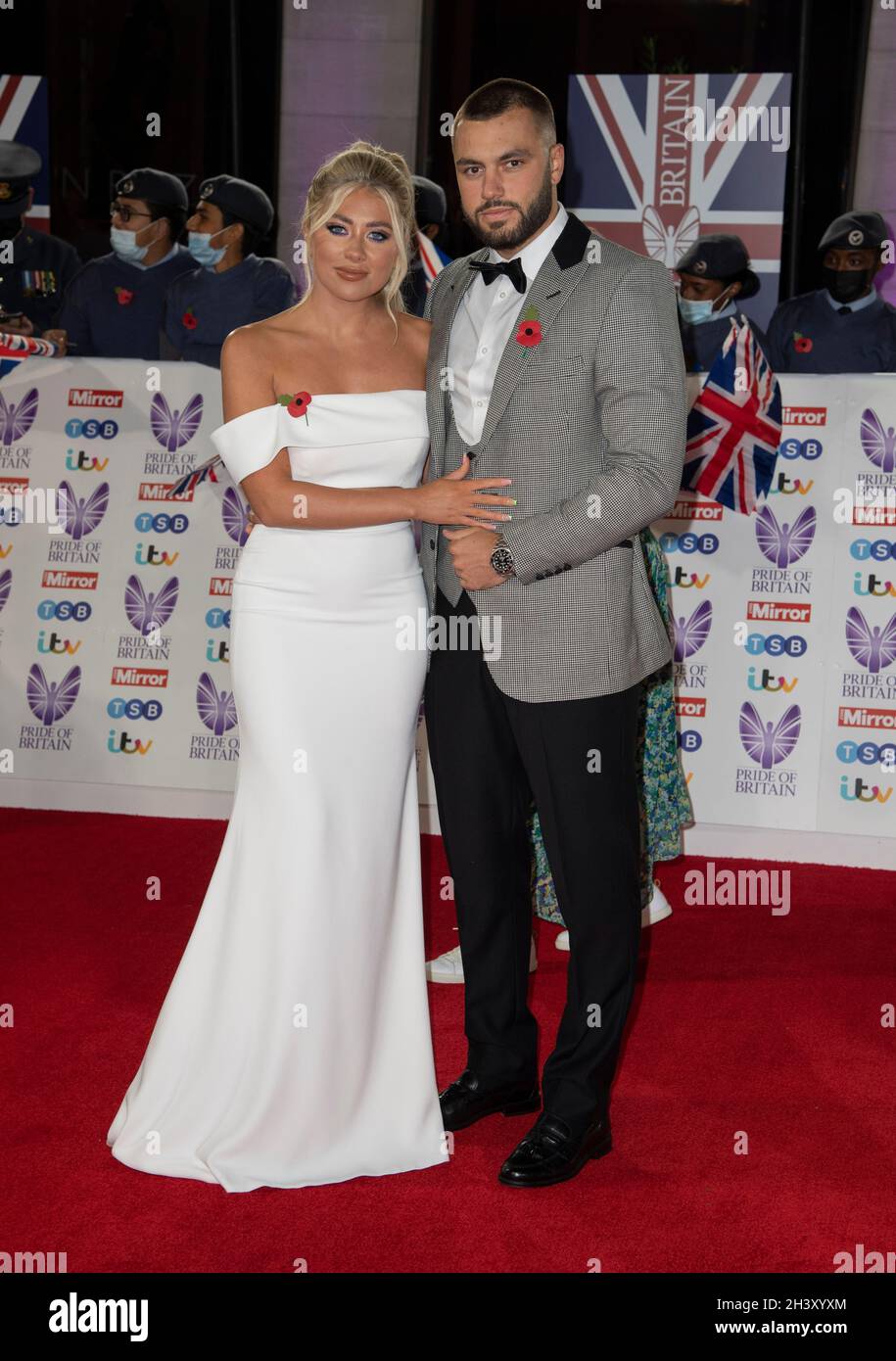 LONDON - ENGLAND 30 OCT: Paige Turley and Finley Tapp attends the Pride ...