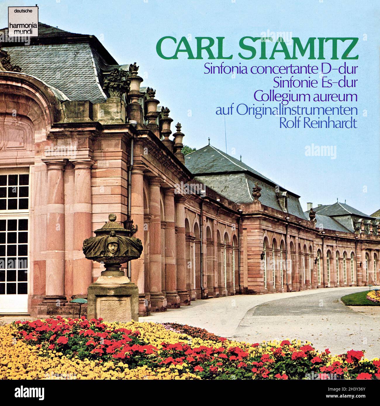 Stamitz Sinfonia concertante D-dur â€¢ Sinfonie Es-dur - Collegium Aureum Reinhardt Harmonia mundi 1 - Classical Music Vintage Vinyl Record Stock Photo