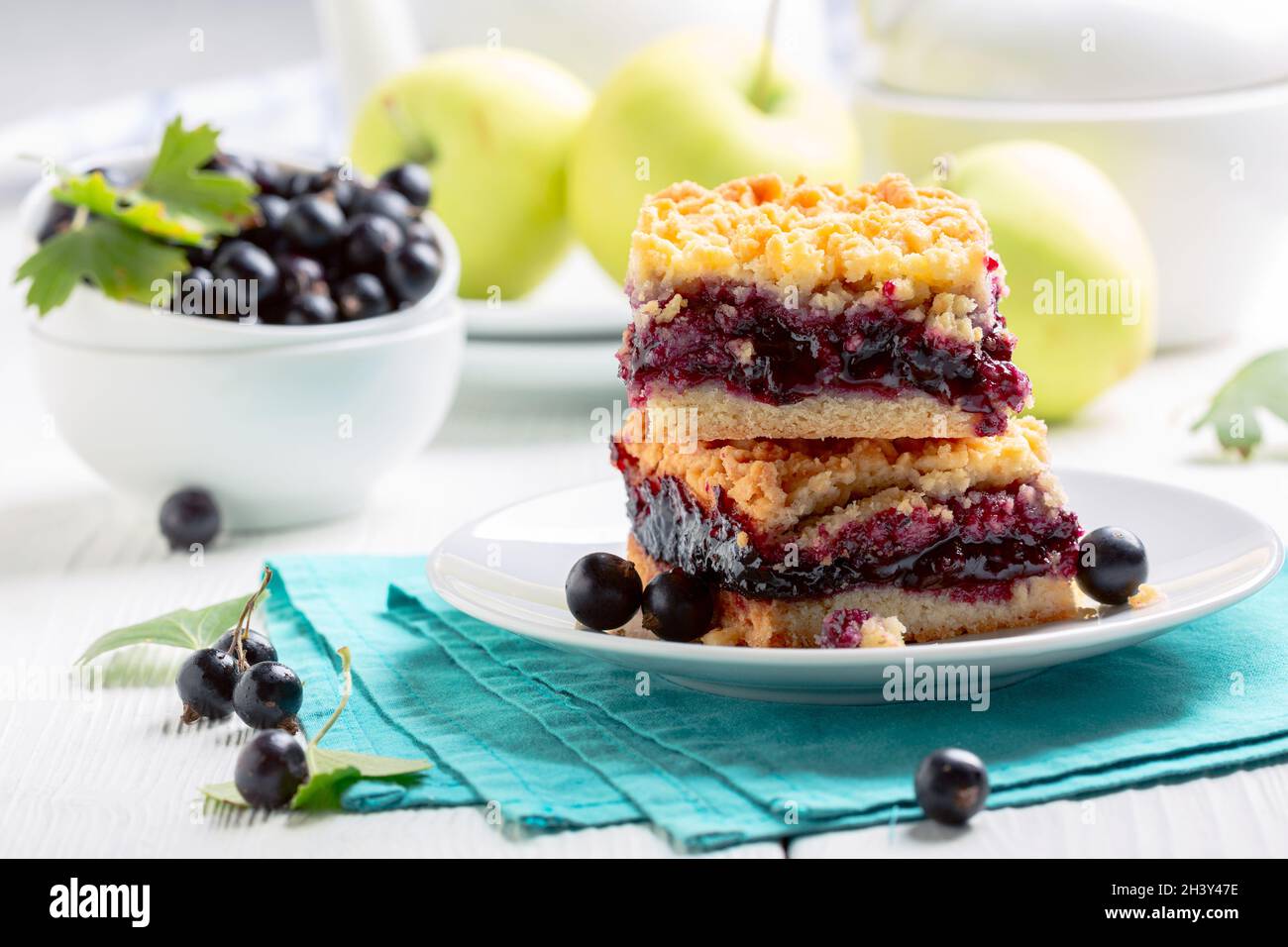 Berry pie with streusel. Stock Photo