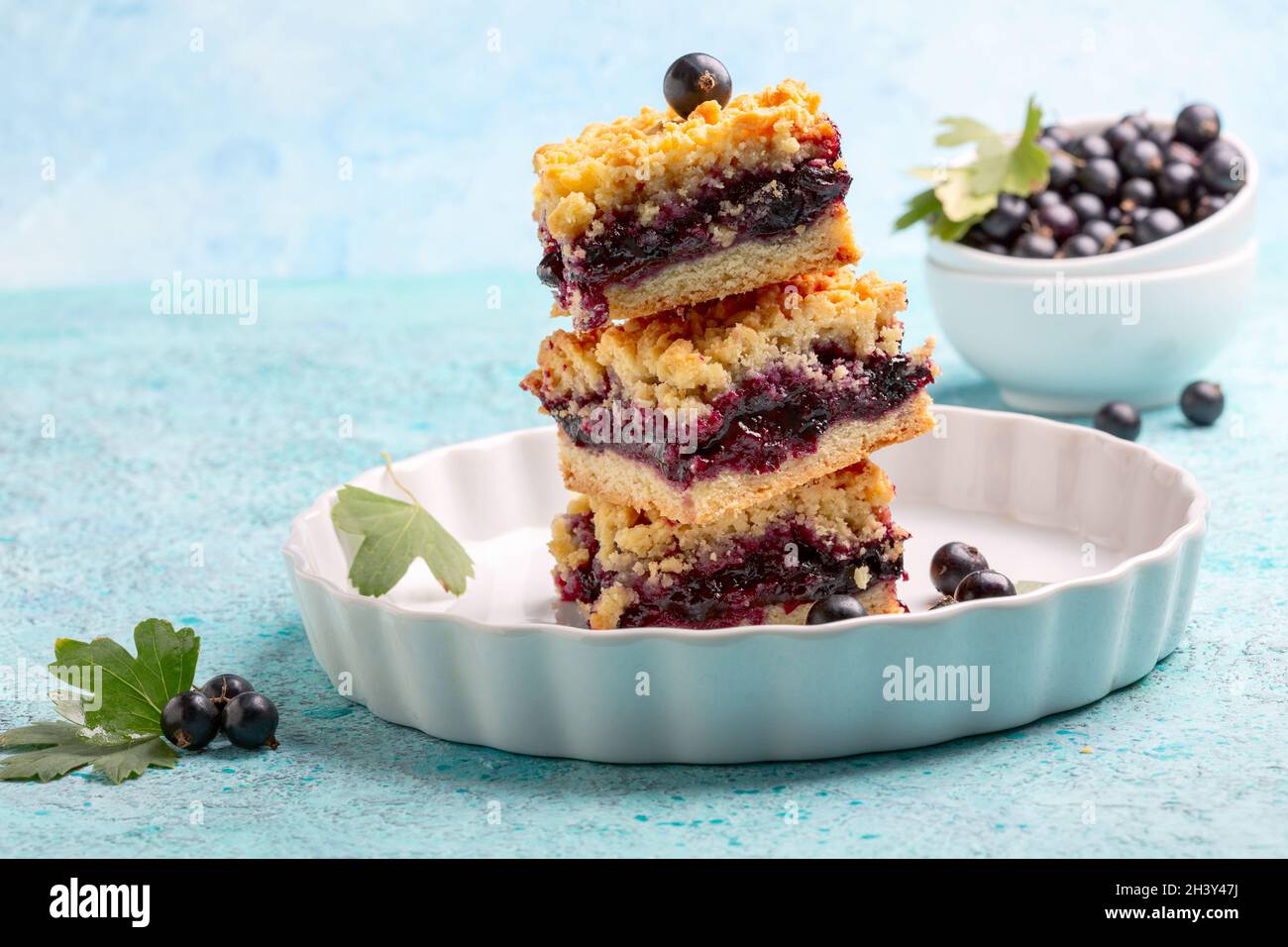 Delicious berry pie with streusel. Stock Photo