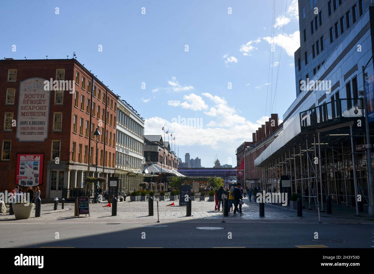 New York City’s South Street Seaport Pumpkin Arch is back for this fall