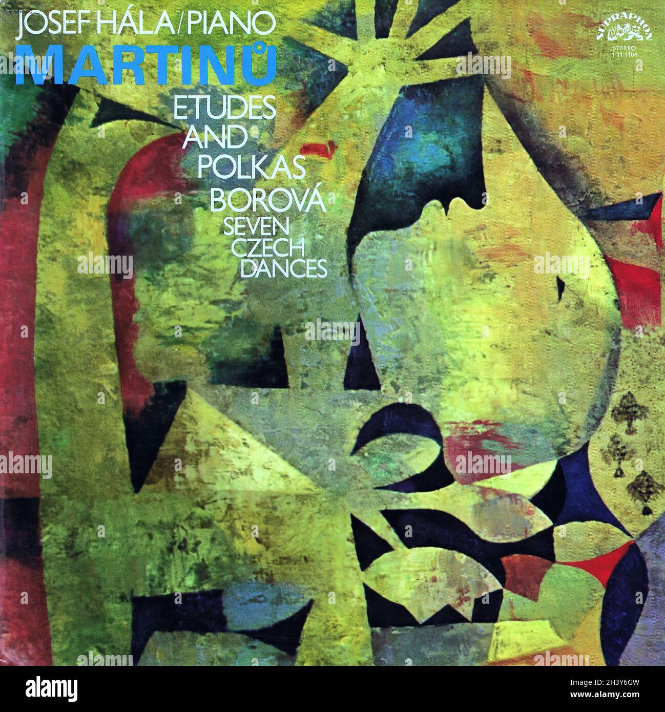 Martinu Etudes Polkas BorovaÌ Seven Czech Dances - HaÌla Supraphon - Classical Music Vintage Vinyl Record Stock Photo