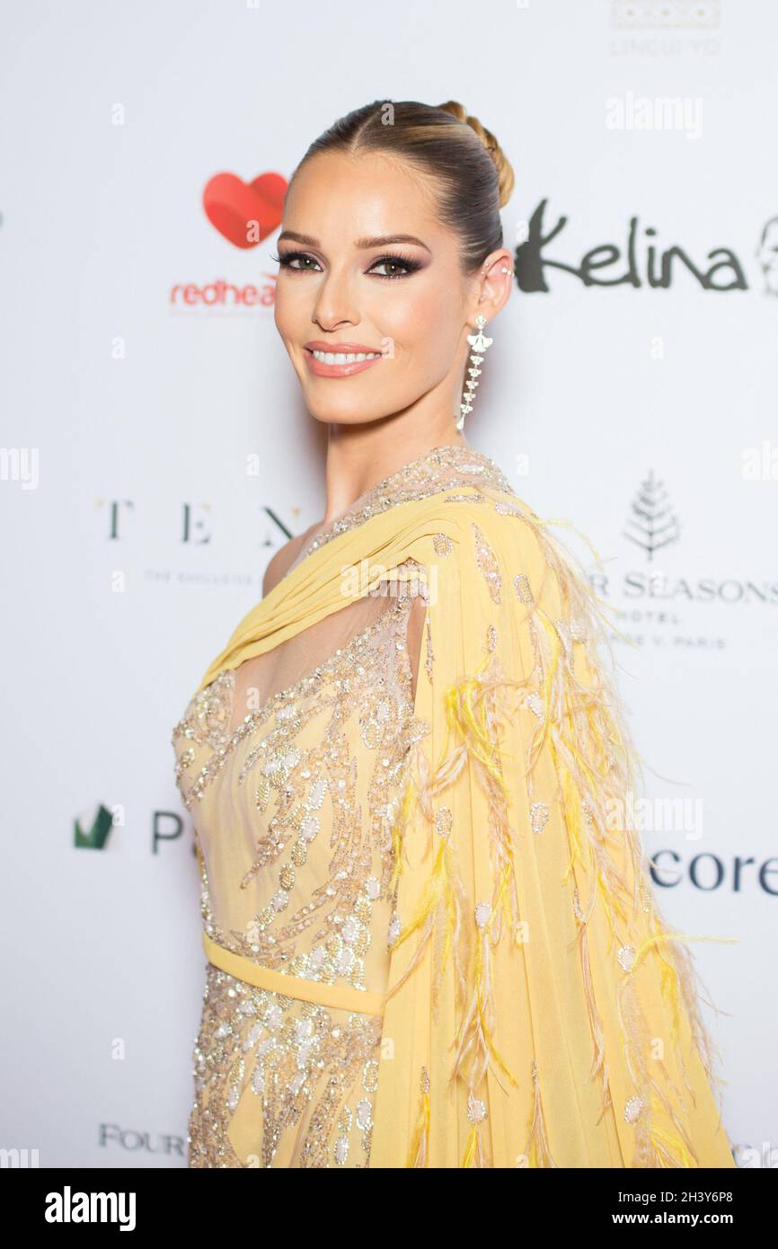 Maeva Coucke attends the photocall during the Global Gift Gala 2021 at