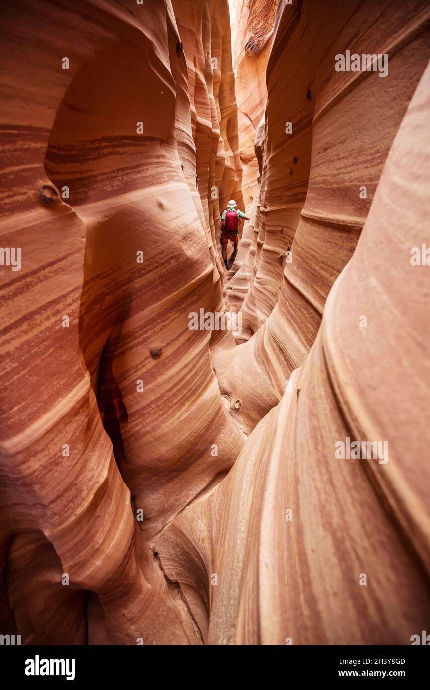 Slot canyon Stock Photo