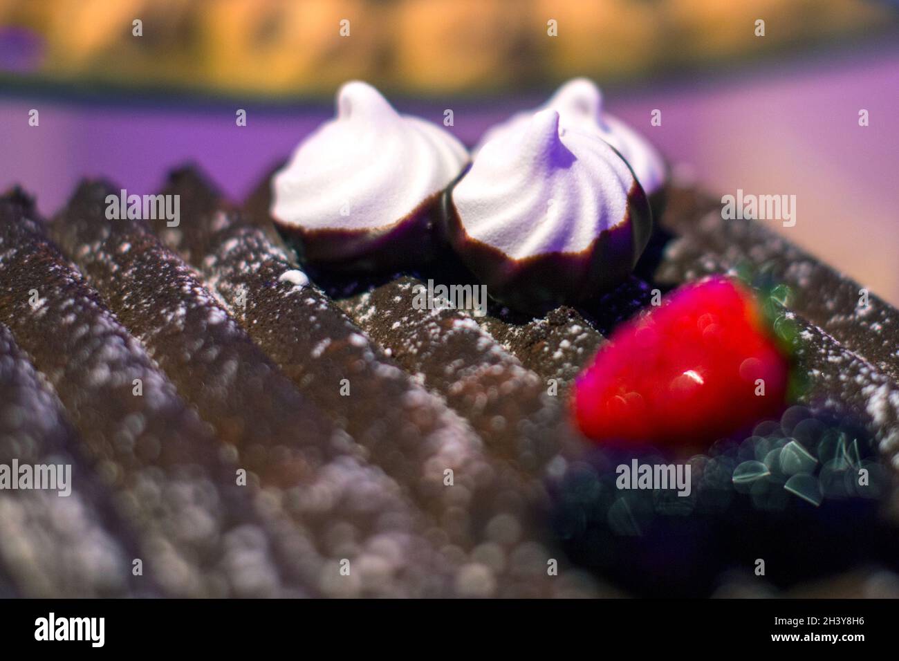 A dessert buffet set up at an event. Stock Photo