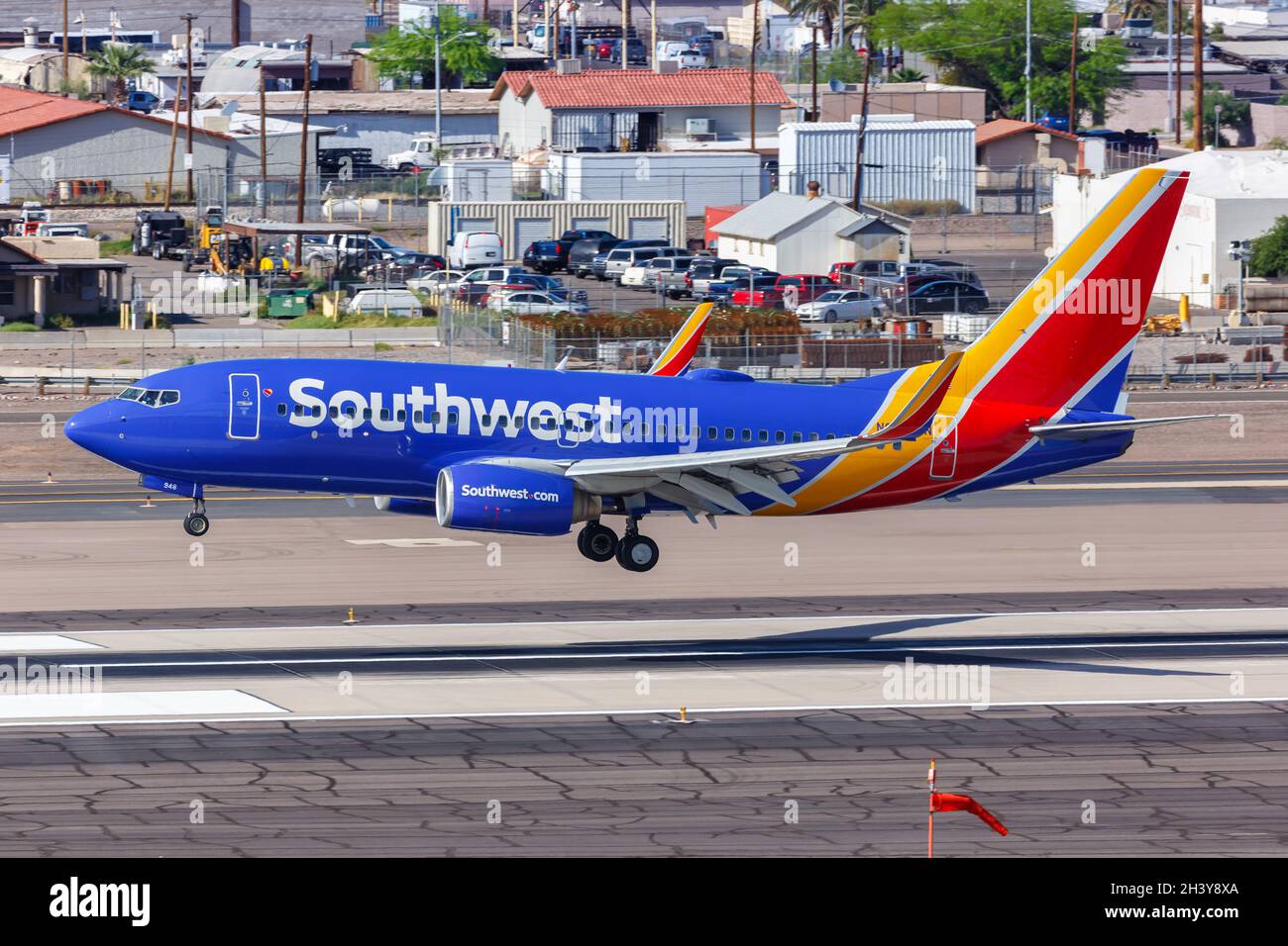 Southwest Airlines Boeing 737700 aircraft Phoenix Airport in Arizona Stock Photo Alamy