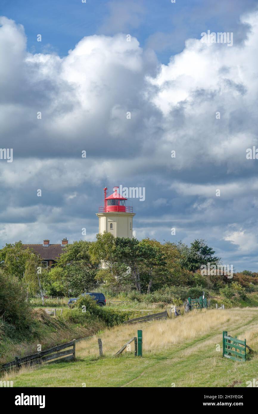 Lighthouse of Westermarkelsdorf on Fehmarn,baltic Sea,Schleswig-Holstein,Germany Stock Photo