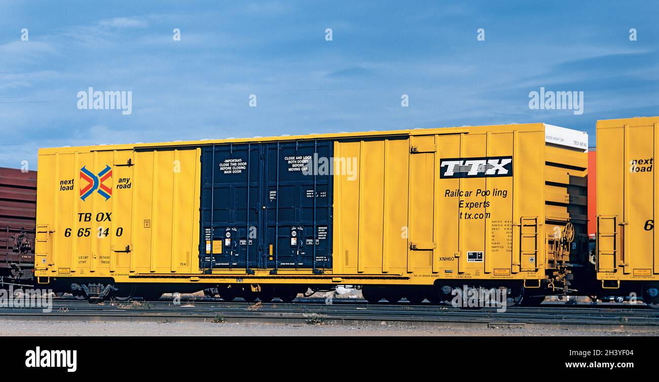 Railbox Boxcar TBOX 665140 Stock Photo