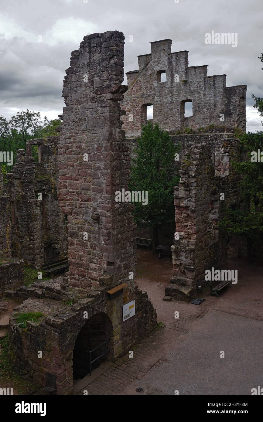 Castle ruins in the Black Forest near Bad Teinach-Zavelstein, germany ...