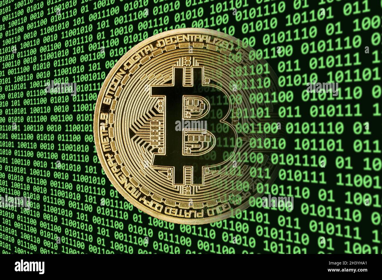 Bitcoin cryptocurrency online pay digital money cryptocurrency economy  finance banner Stock Photo - Alamy