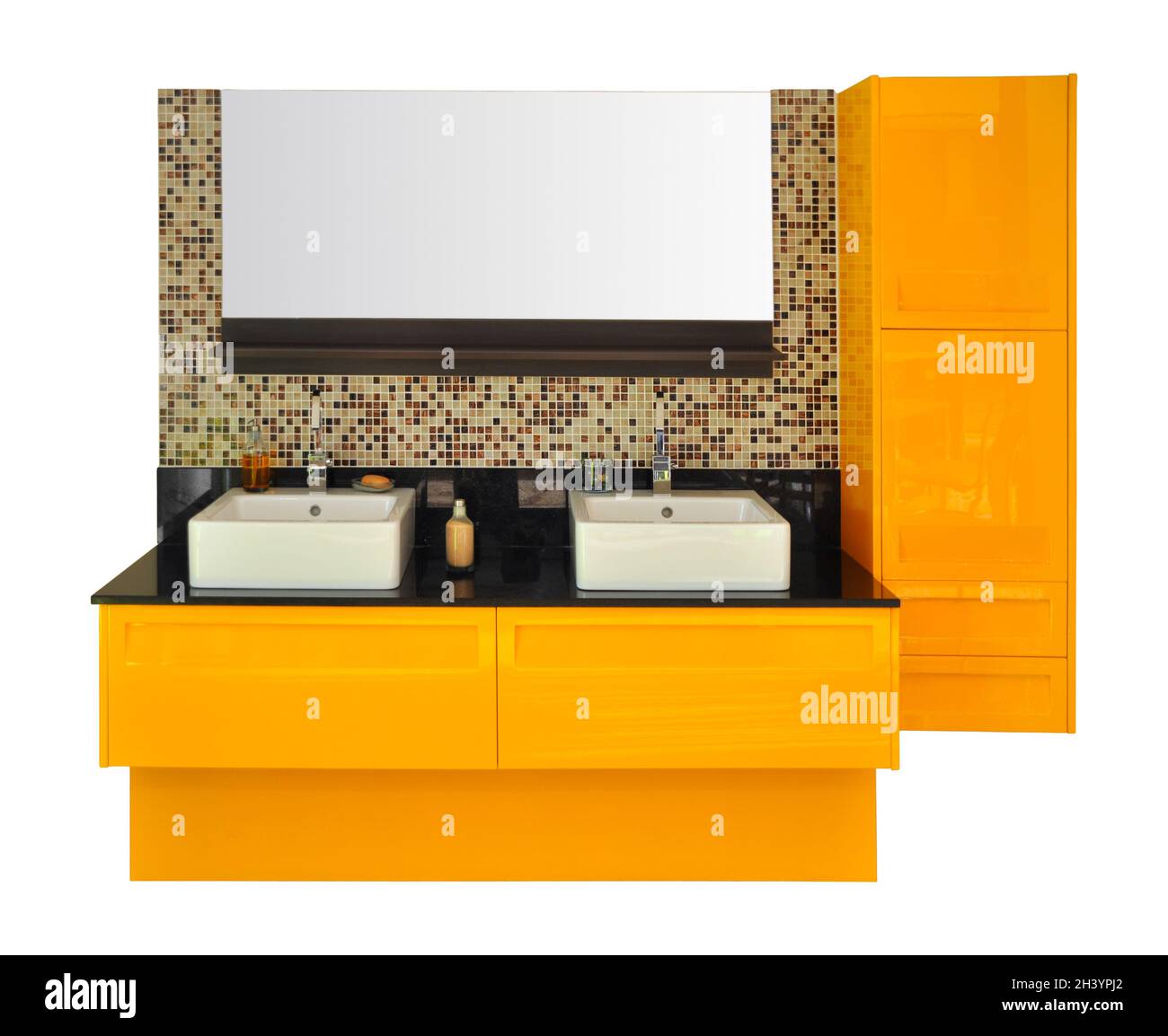 Modern luxury and clean bathroom sink and design Stock Photo