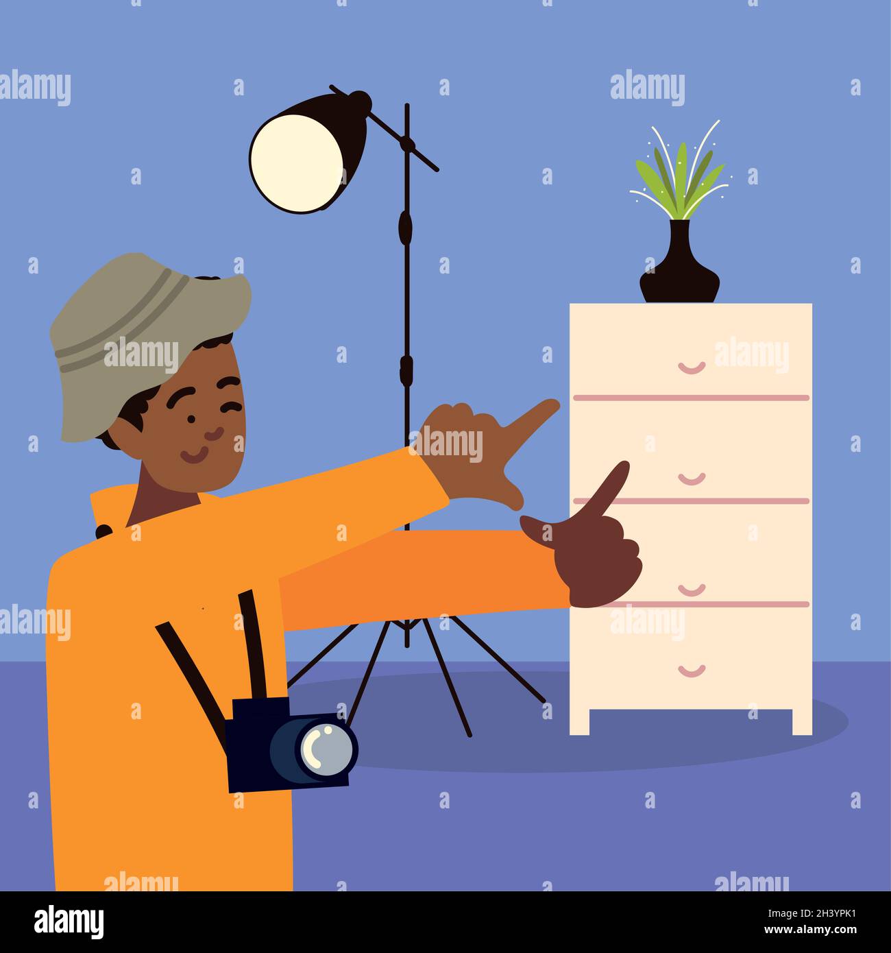 photographer with camera Stock Vector Image & Art - Alamy