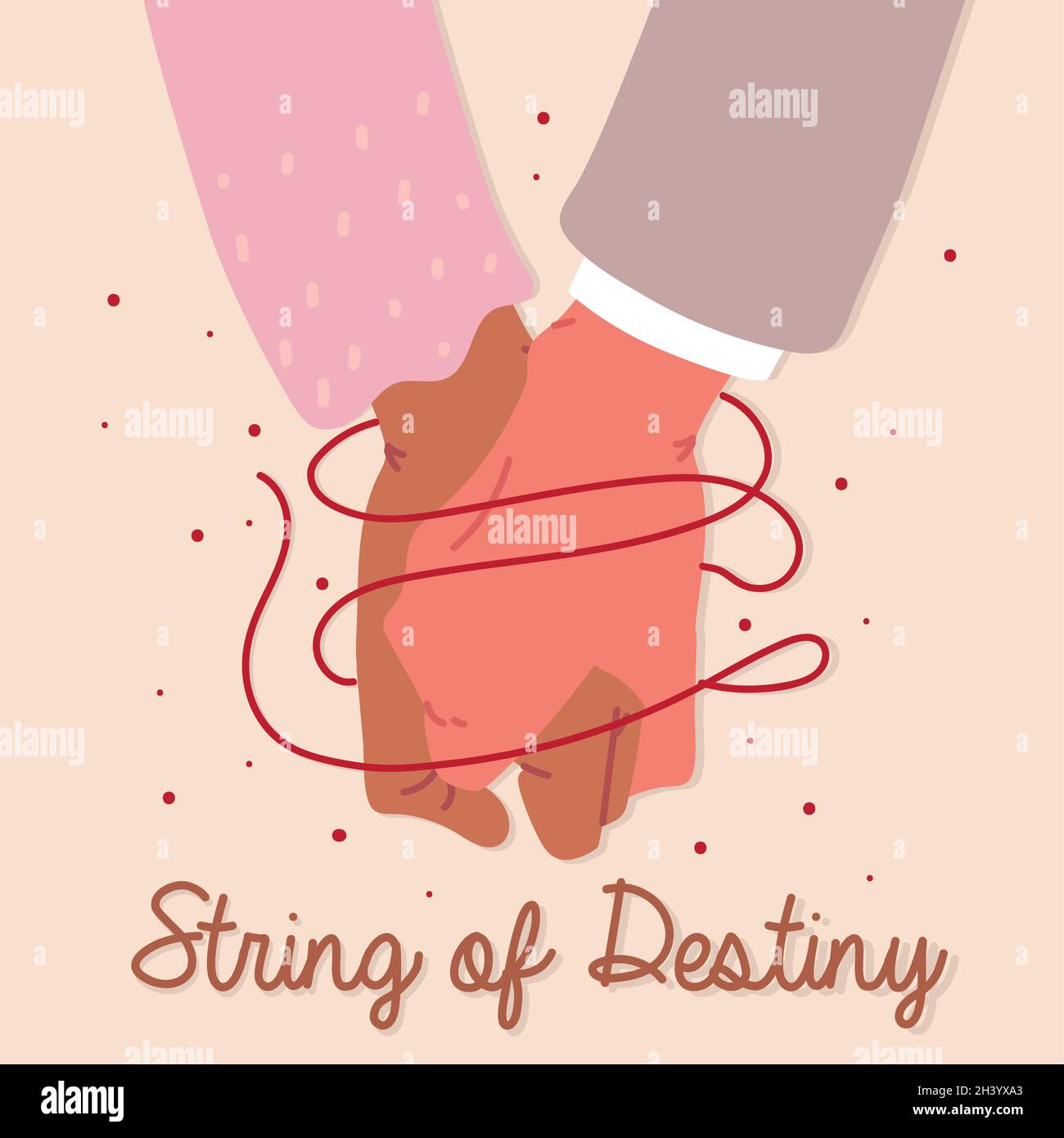 Red thread legend Stock Vector Images - Alamy