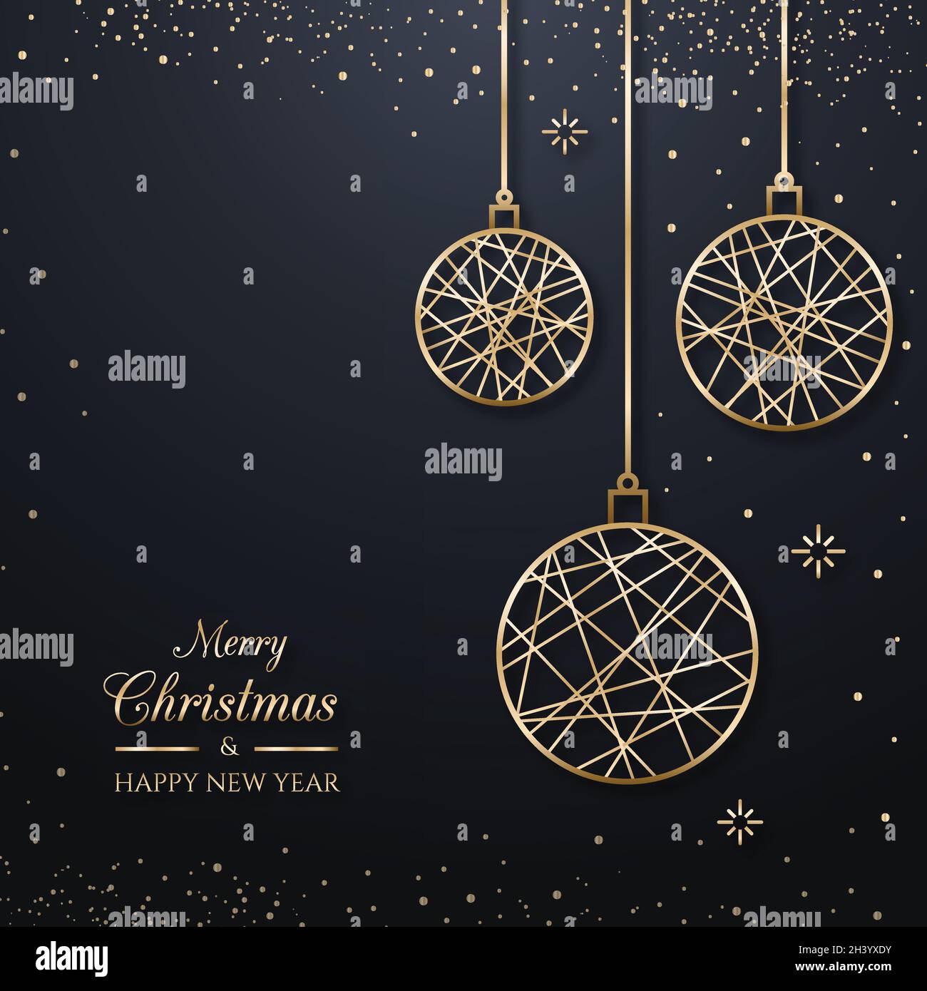 christmas background concept outline style vector design illustration Stock Vector