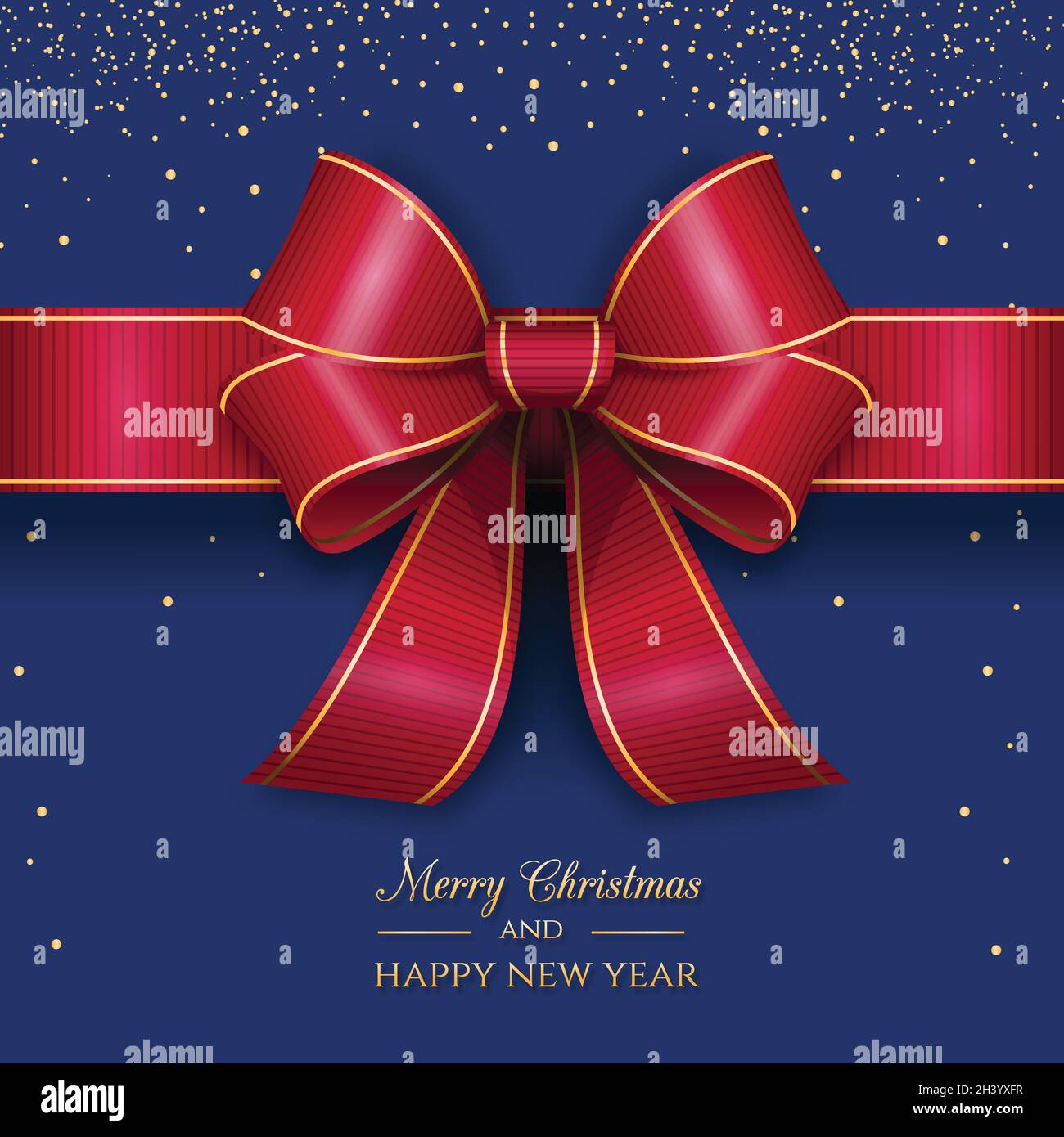 christmas ribbon background concept vector design illustration Stock ...