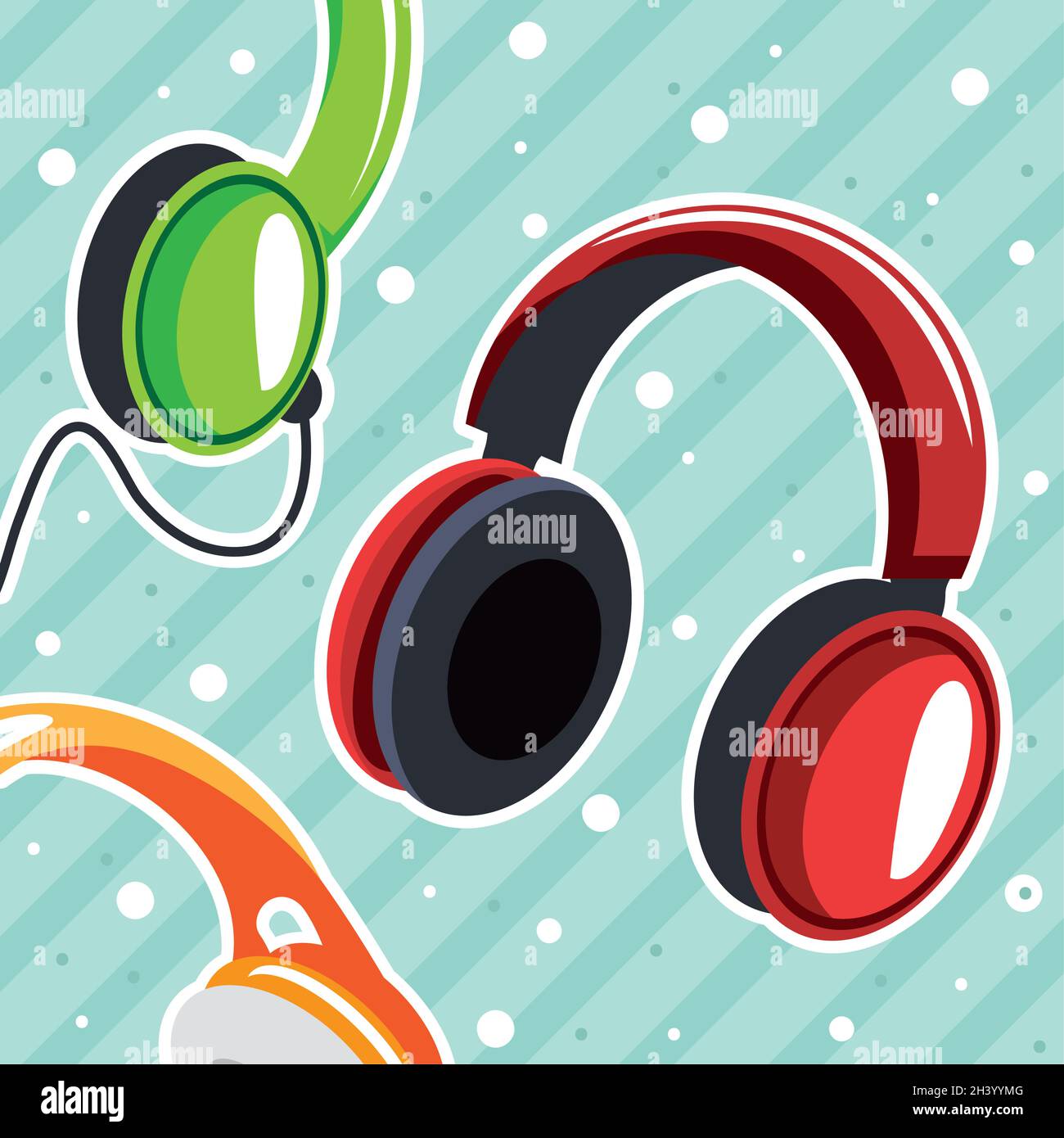 headphones modern devices Stock Vector Image & Art - Alamy