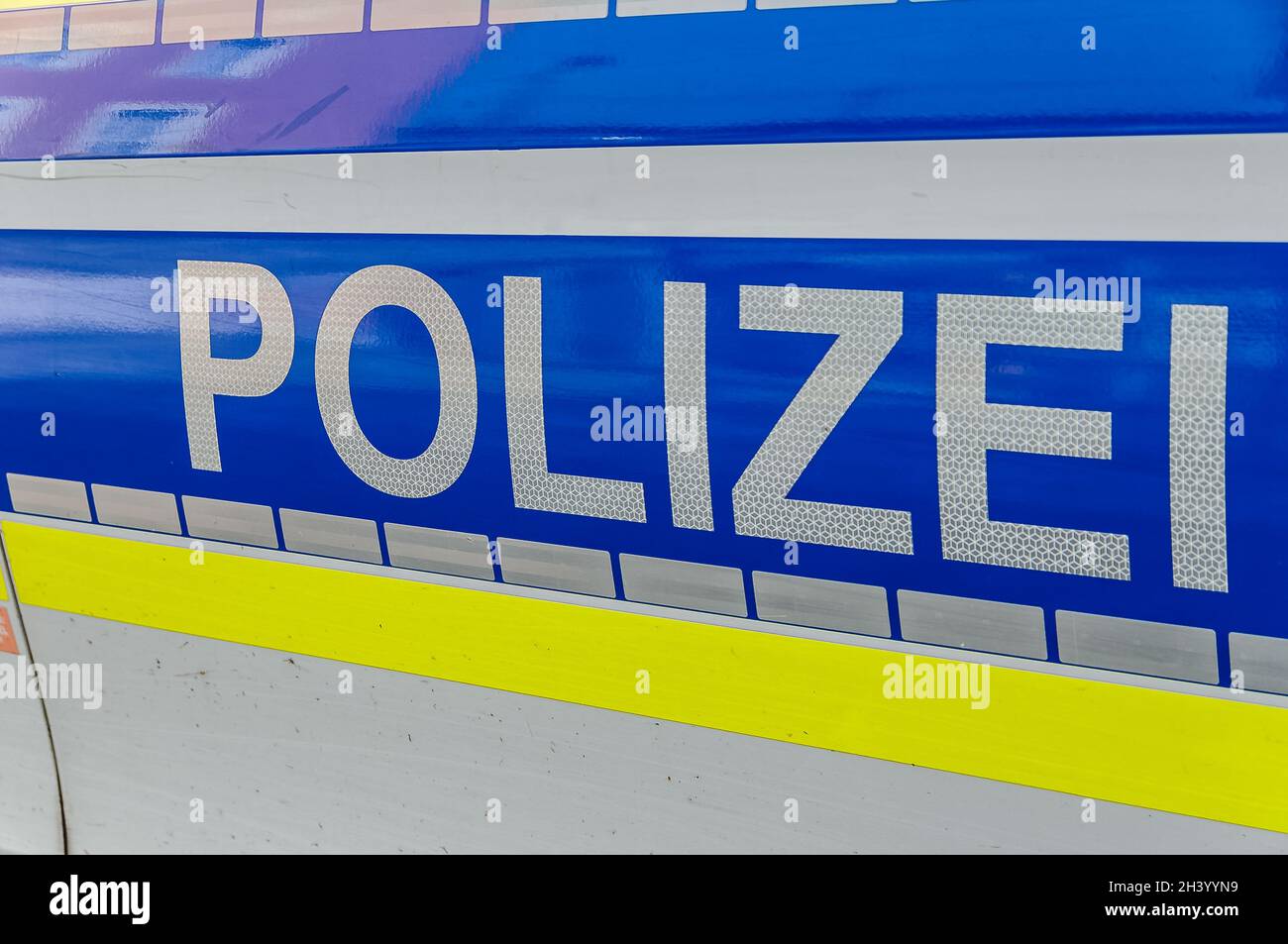 Schriftzug Polizei Stock Photo