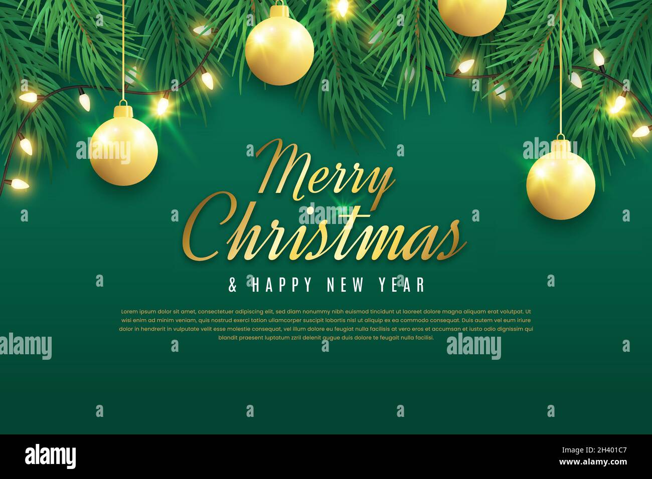 christmas background with glitter effect flat vector design ...